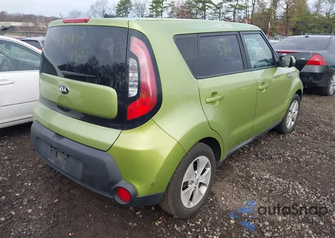 2015 Kia Soul из США, поврежденный, VIN KNDJN2A26F7814851